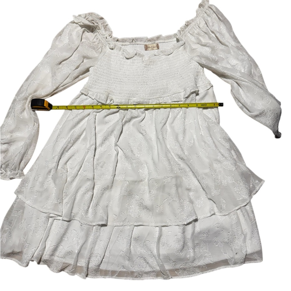 Altar'd State White Dress with Floral Lace Detail - Picture 7 of 7